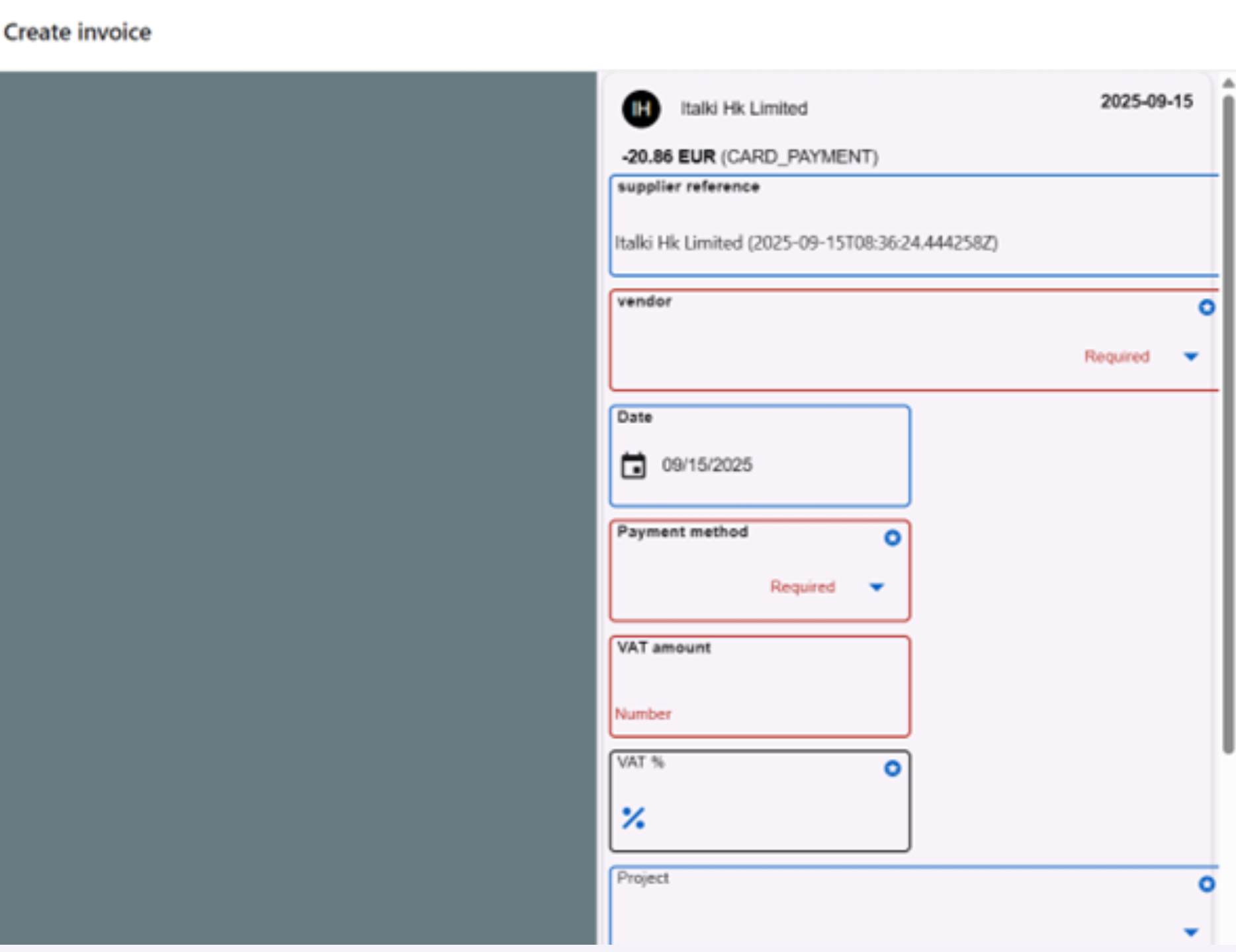 Dolibarr Connection Screenshot
