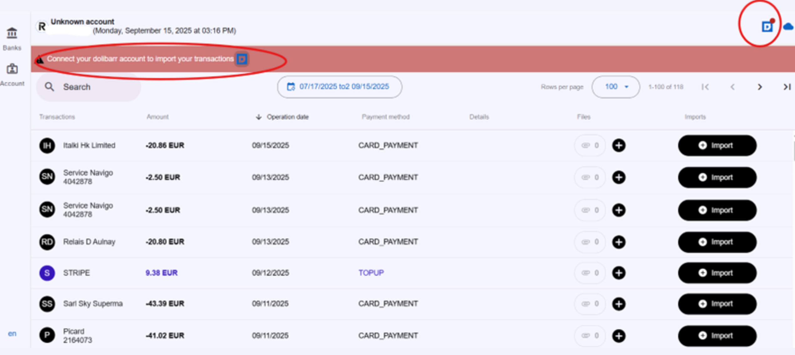 Connect Bank Screenshot