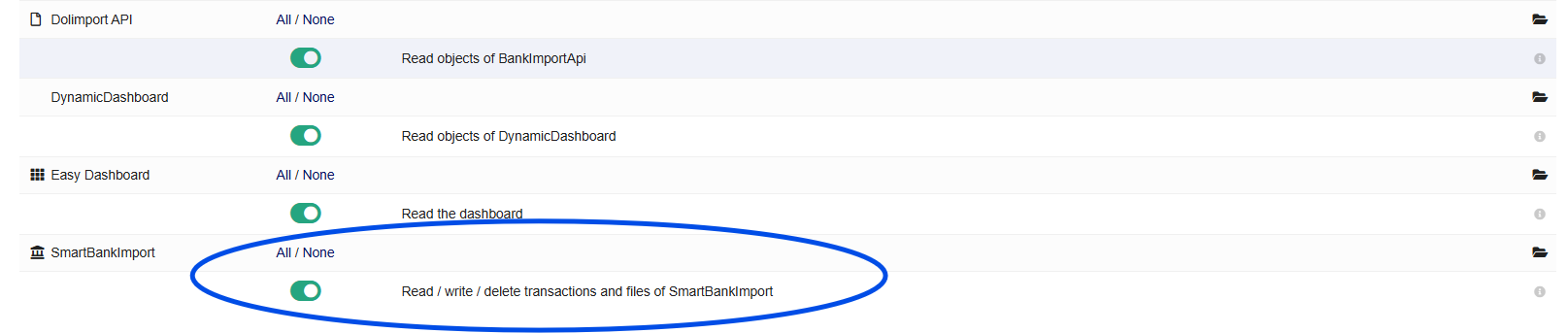 Write permission screenshot